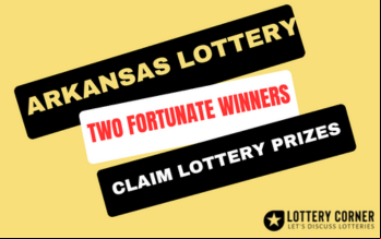Two lucky Arkansans collected their lotto winnings!